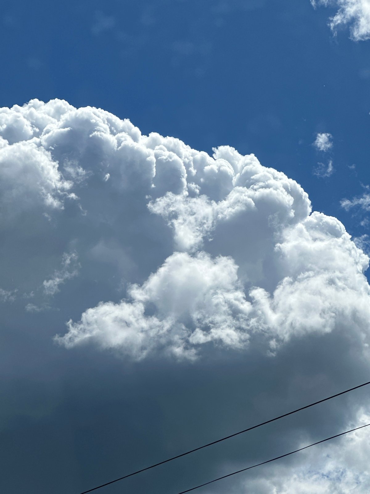 Morning observations: dramatic clouds and yawning cat witnessed