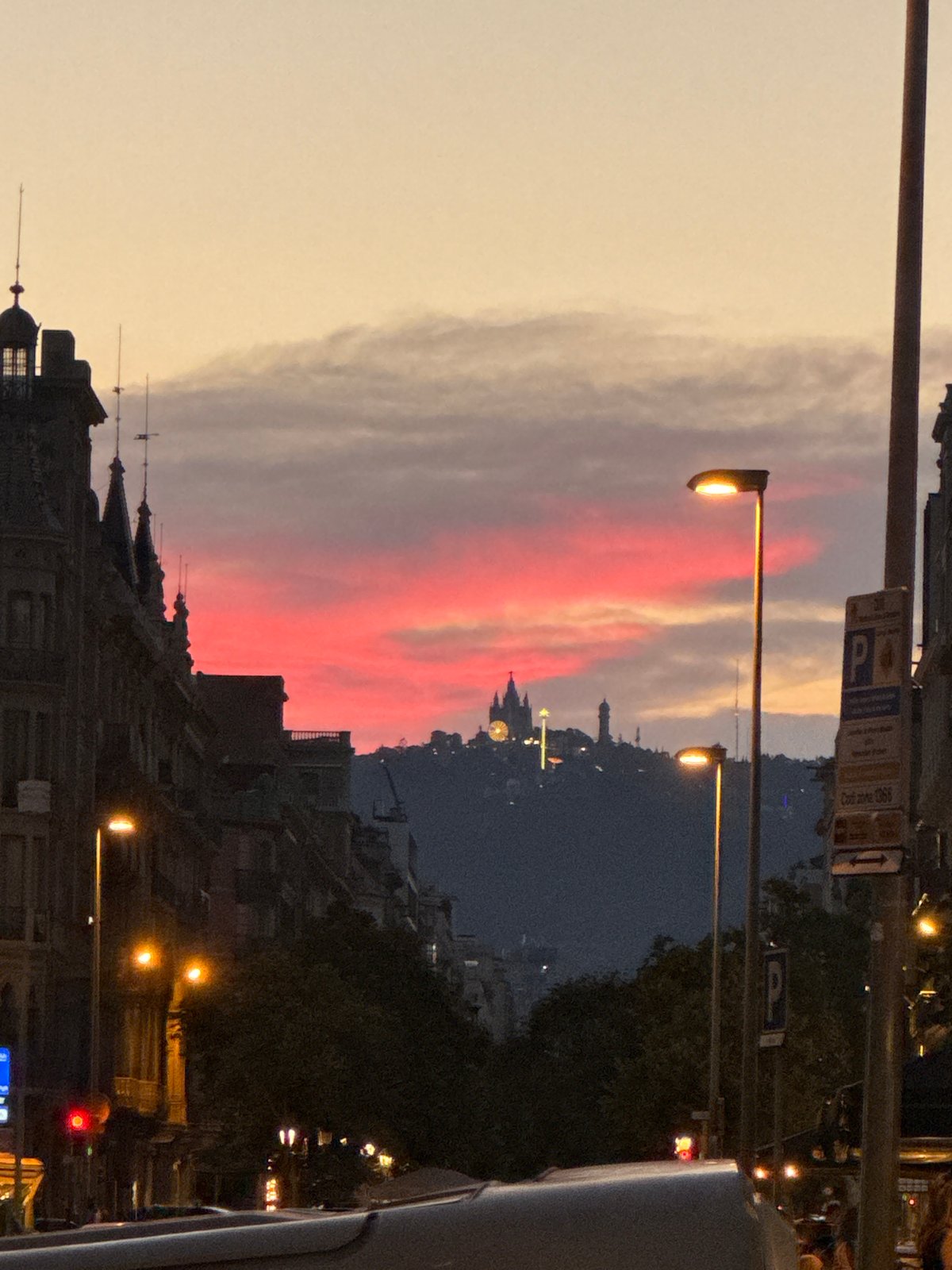 Barcelona at golden hour: fountains, murals, and city streets