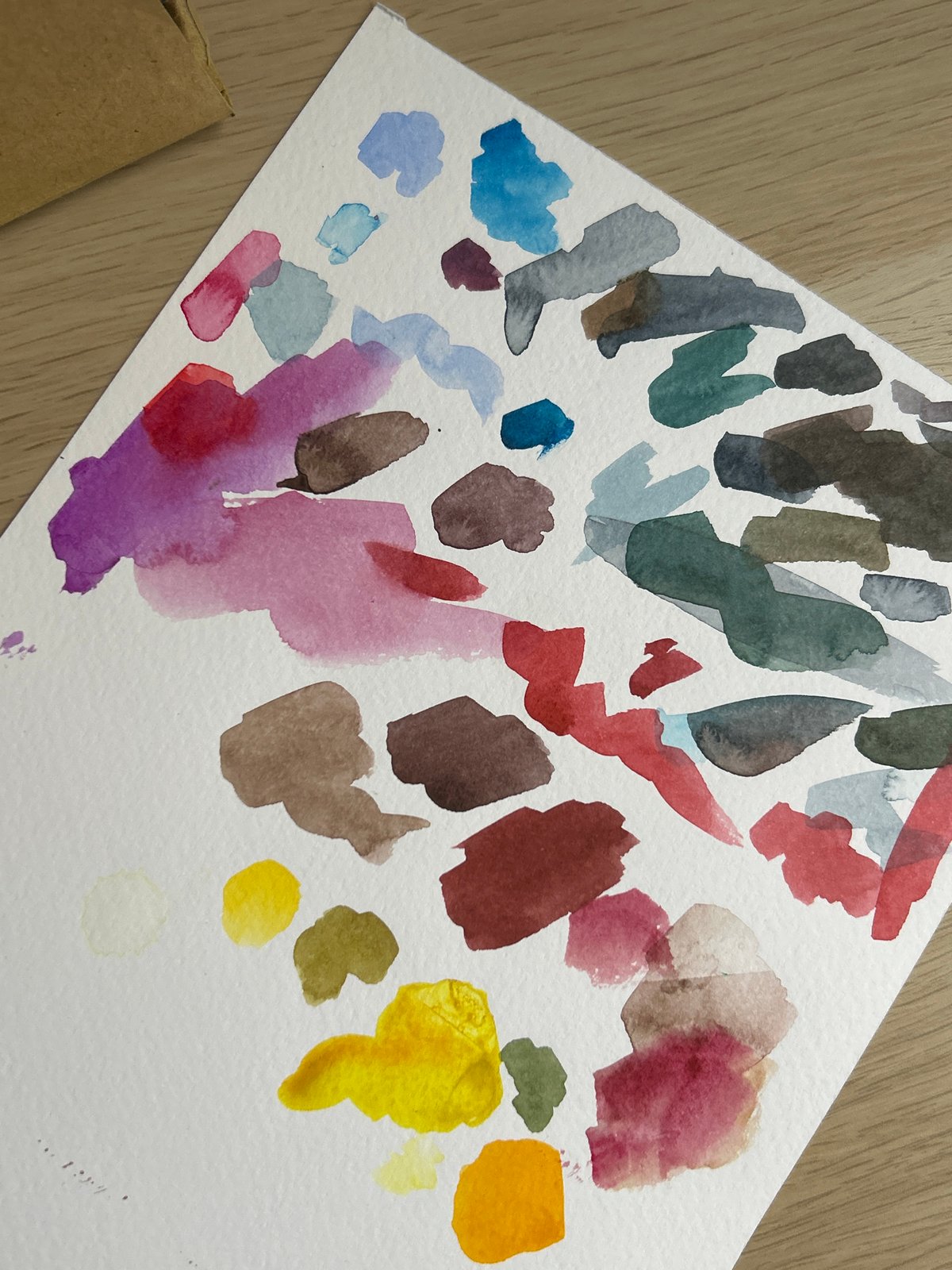 Watercolor painting session documented in Sofia, Bulgaria