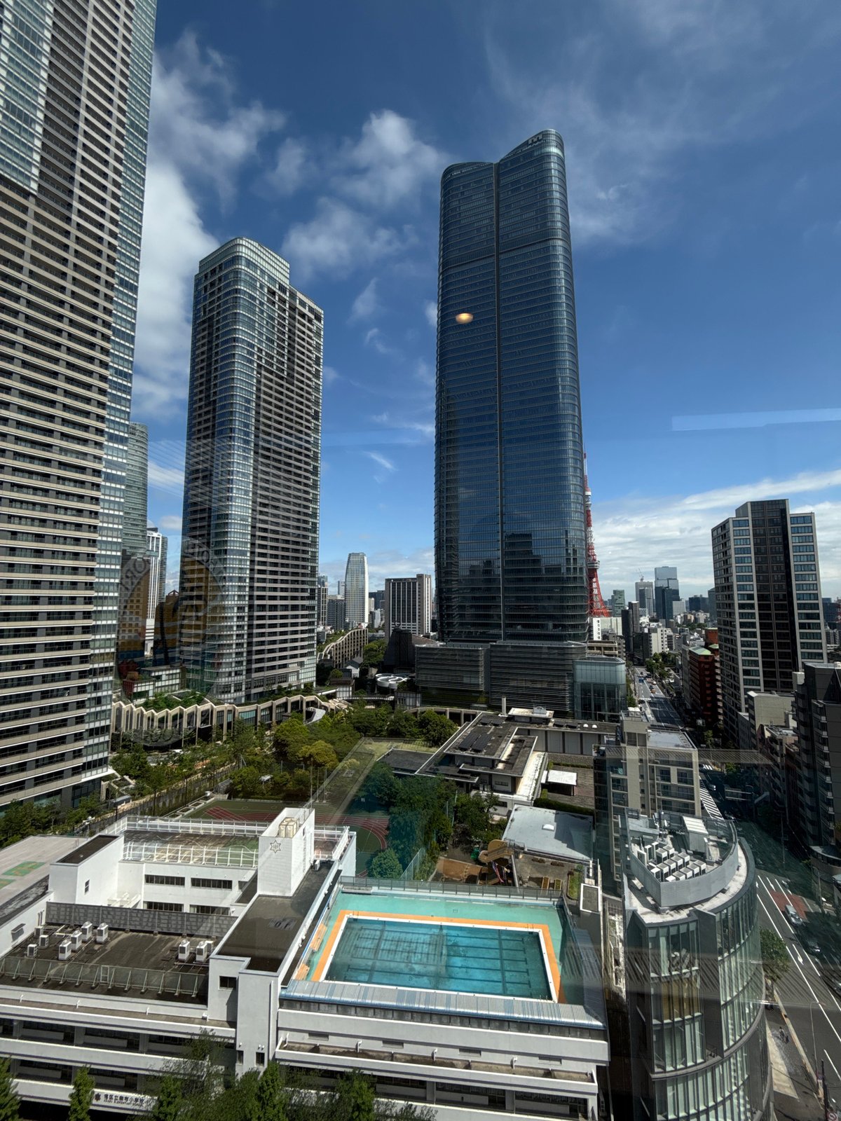 Early morning skyline view captured in Minato, Japan