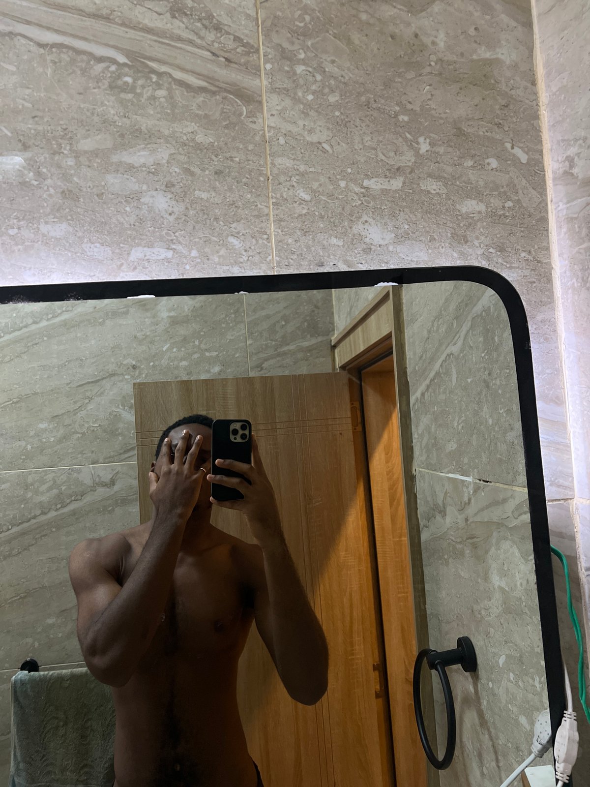 Morning routine documented in Gwarinpa hotel room