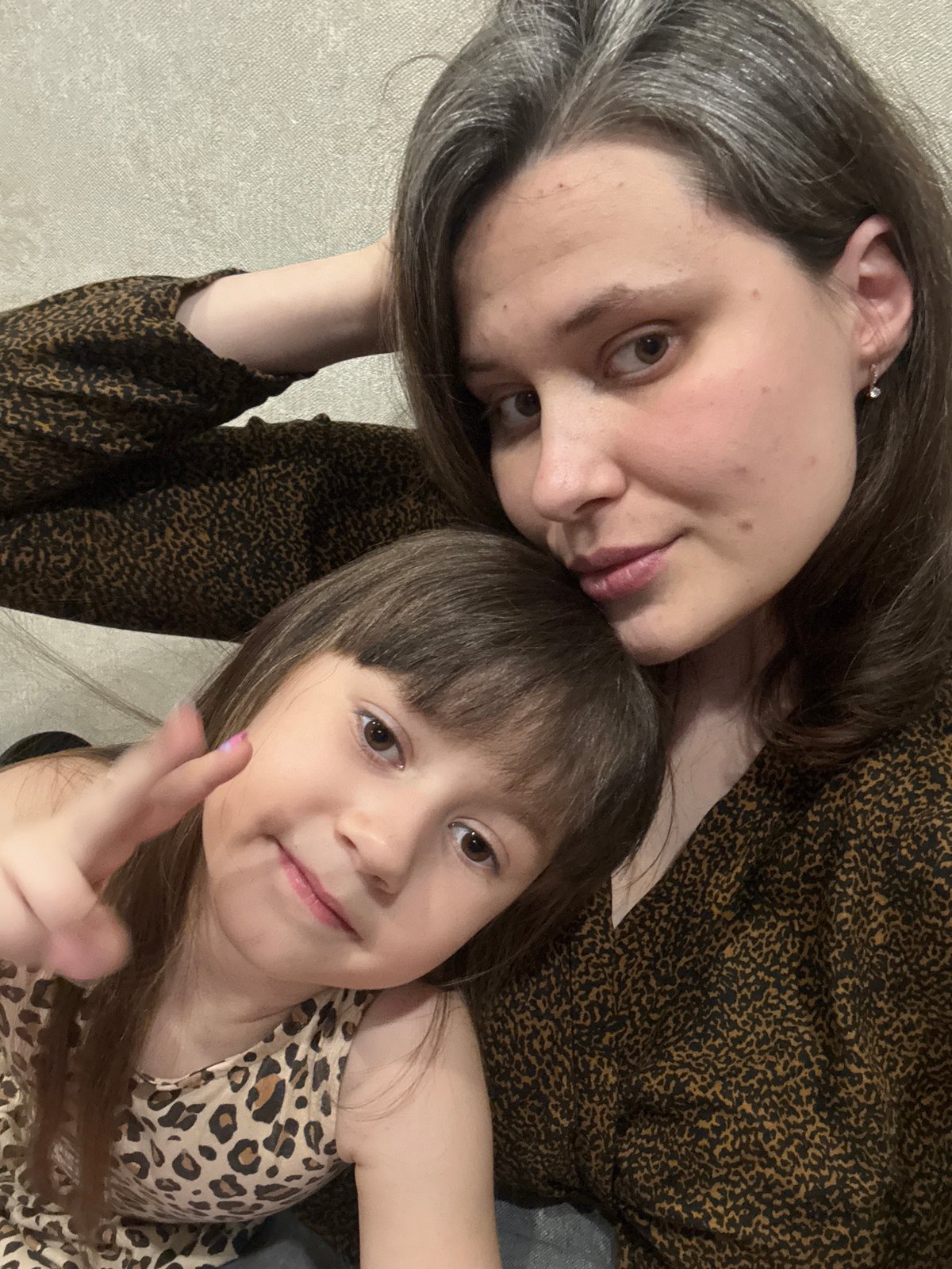 Family selfie session with Baby Yoda in Chaikovsky Russia