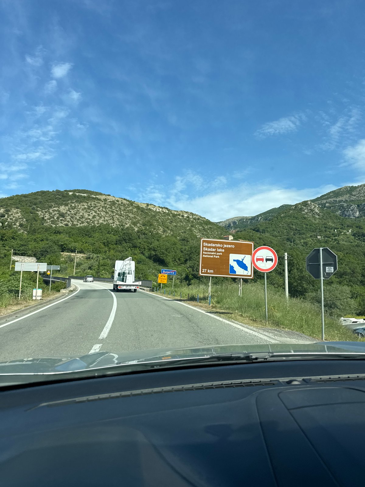 Mountain road documented in Kaluđerac, Montenegro