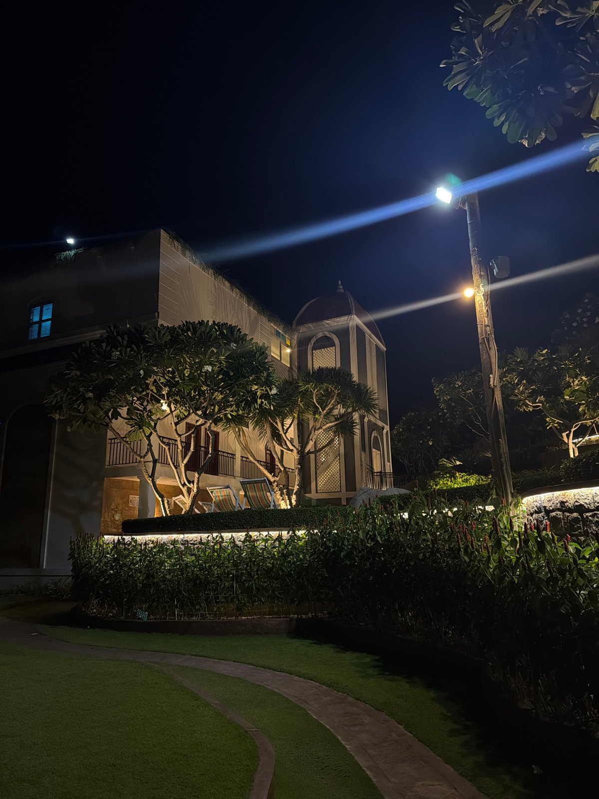Evening recreation at Vietnam resort: games, drinks, swimming