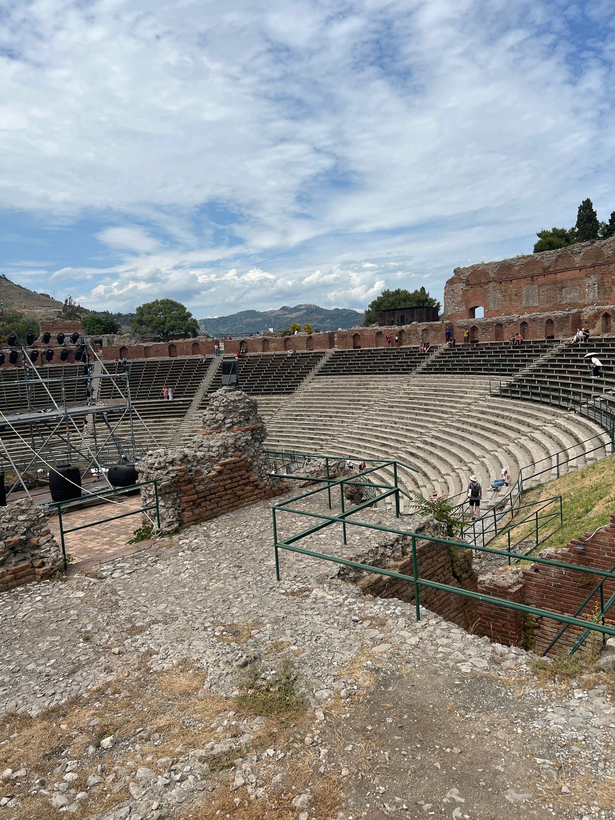 Afternoon at Taormina's ancient theatre and surrounding landmarks