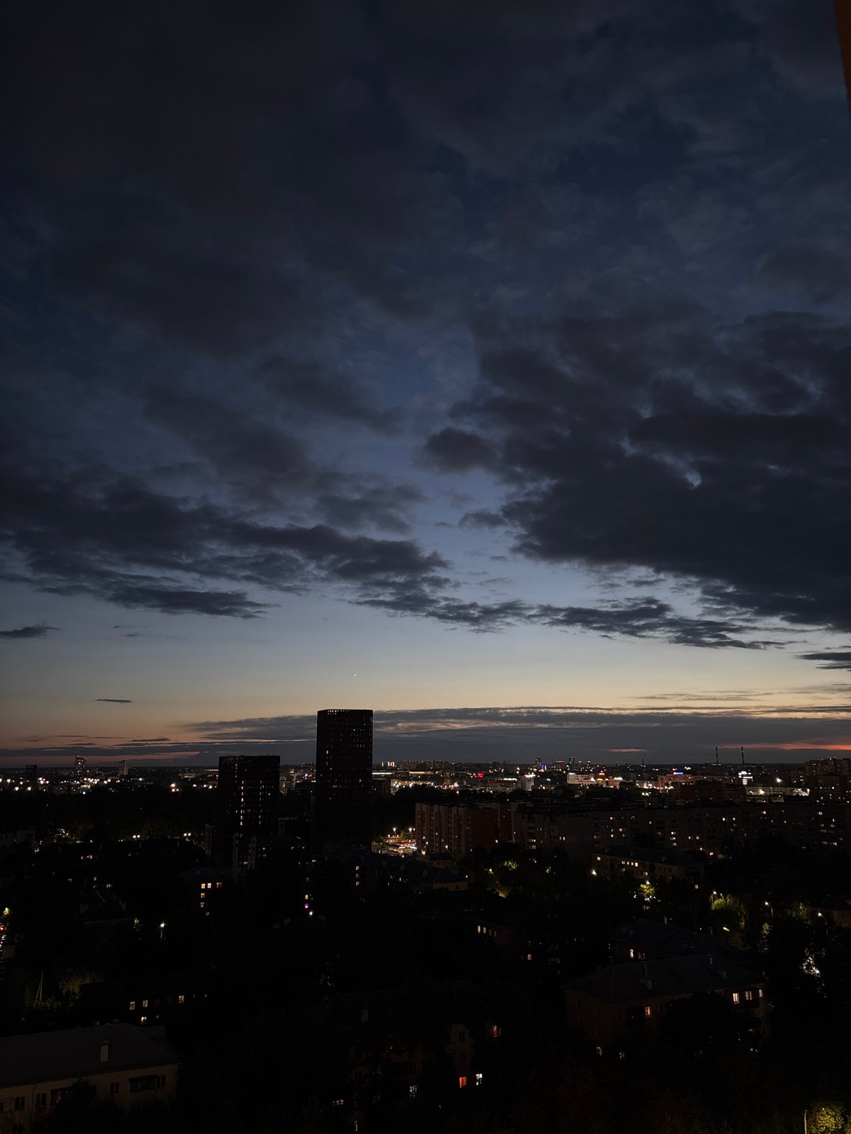 Nizhny Novgorod at dusk, inside and out
