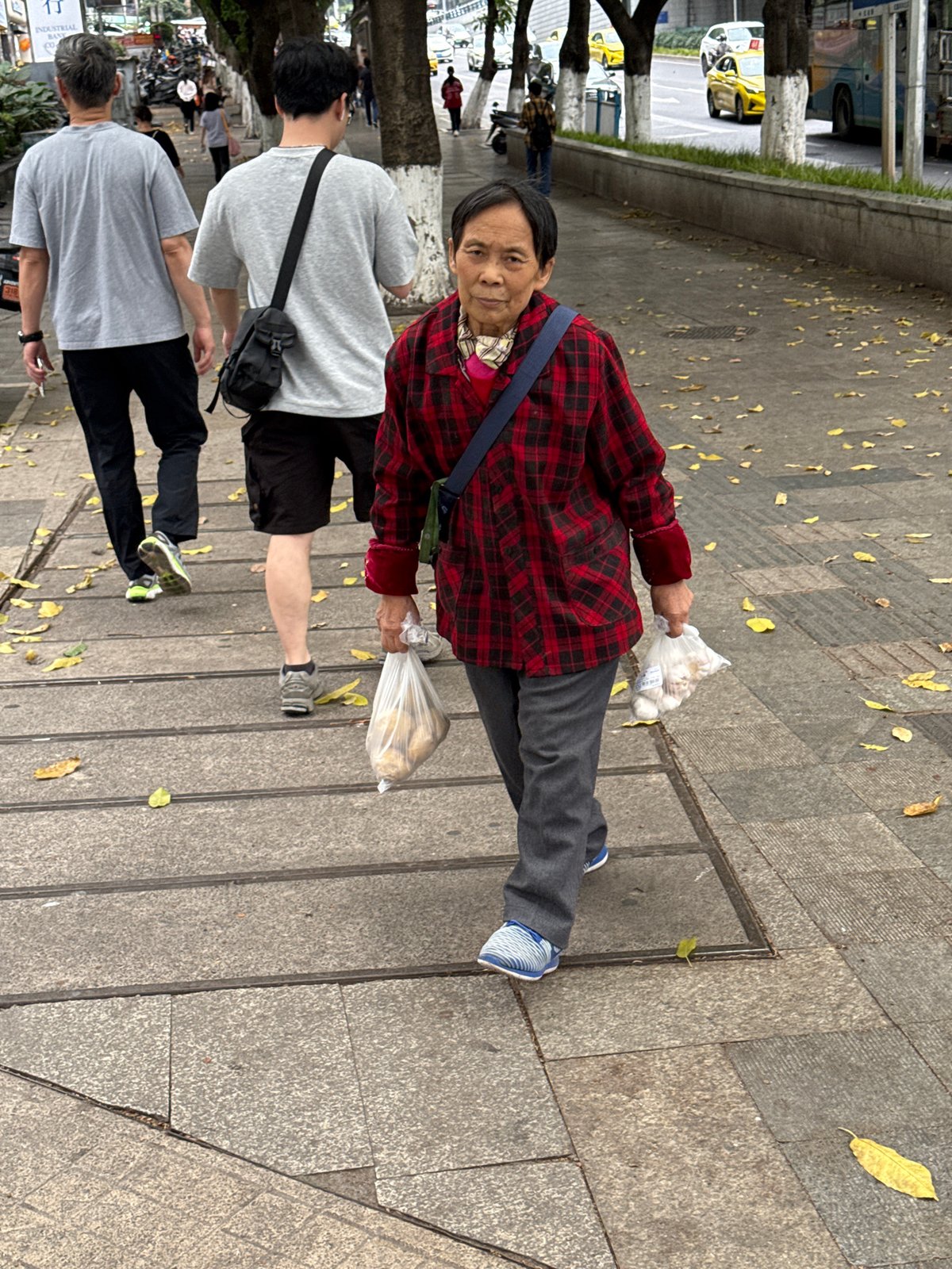 Morning pedestrian activity documented across Chongqing urban districts