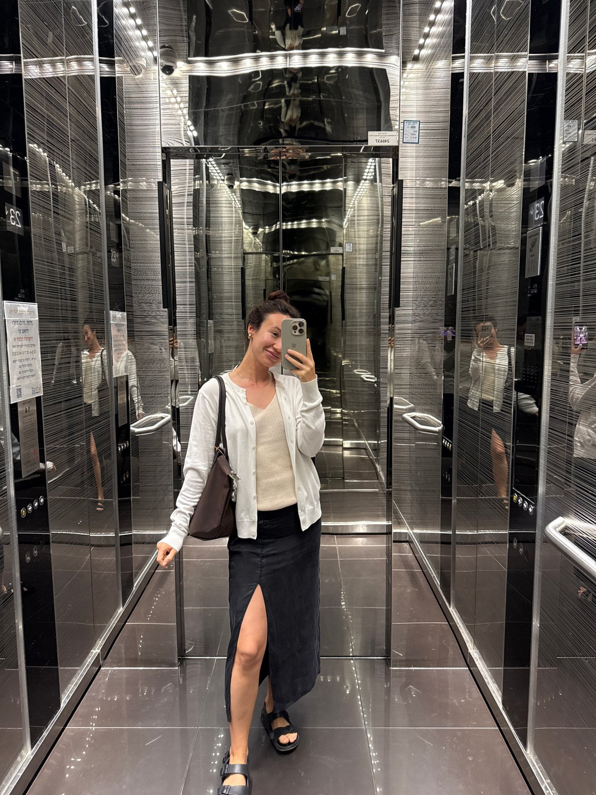 Woman documents personal day around Tel Aviv with selfies, spa treatment