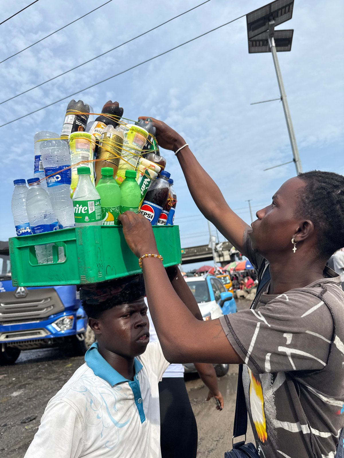 Lekki flooding and street life, Lagos, June 2026