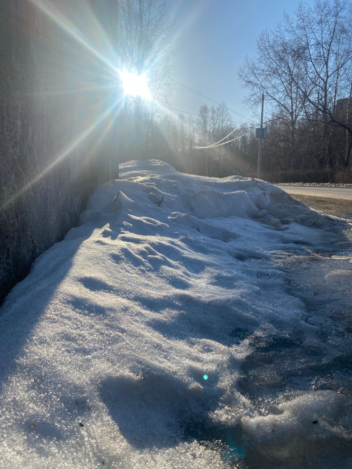 Spring thaw documented in Perm as winter gives way