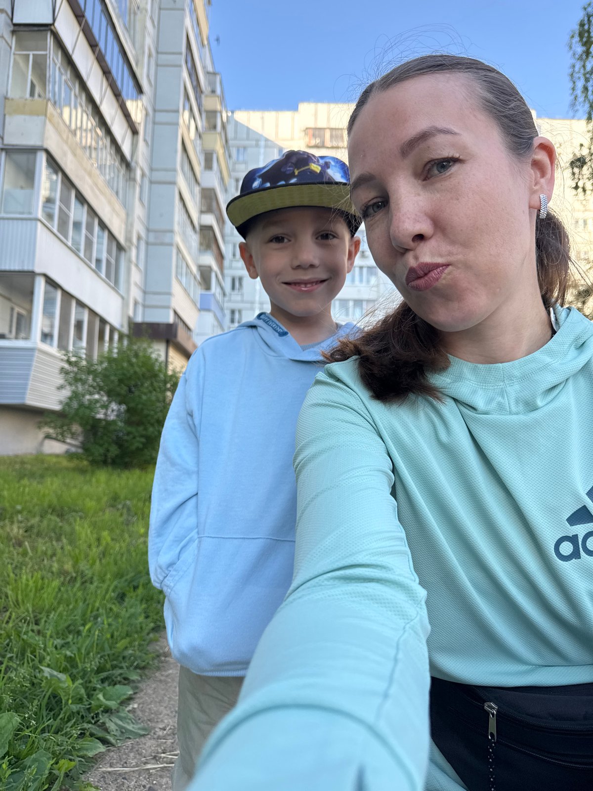 Morning selfies and casual moments captured in Chaikovsky, Russia