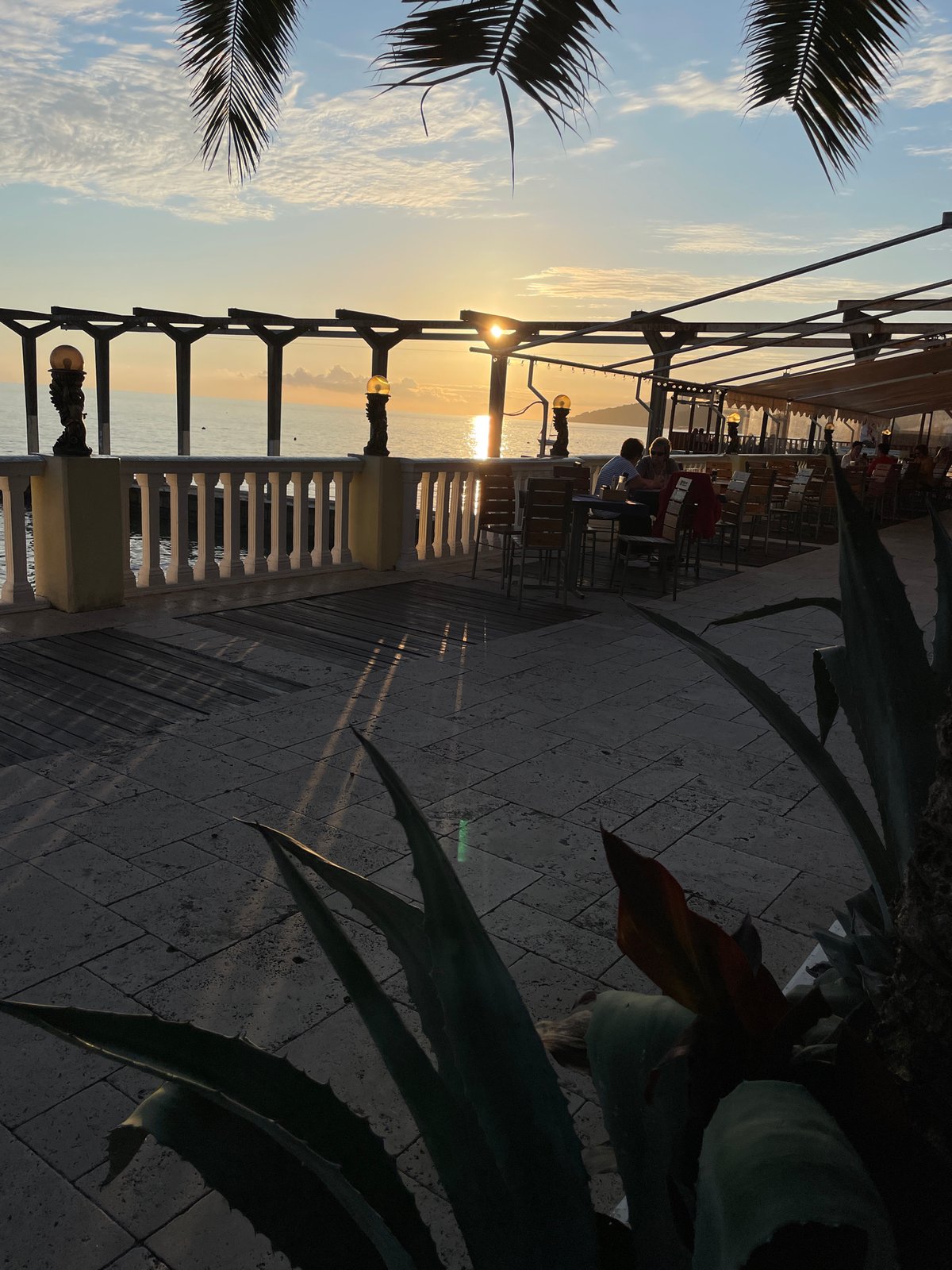 Golden hour along the Sochi seafront, summer 2026