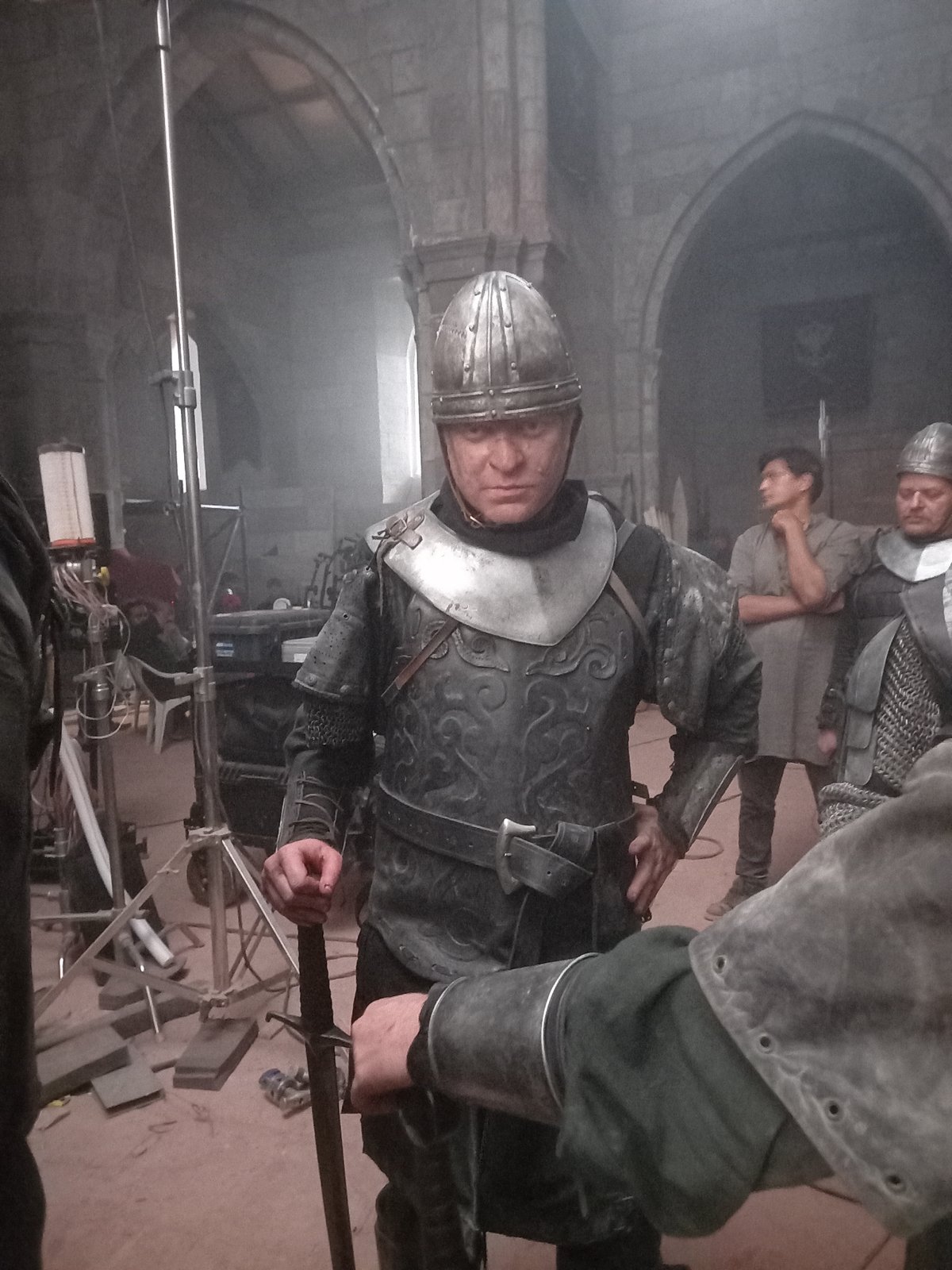 Medieval costume production filmed behind-the-scenes in Mumbai studio