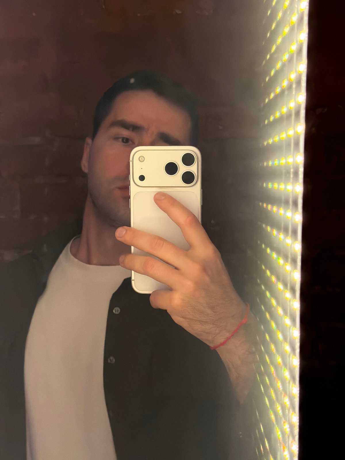DJ performs late-night set in brick-walled Moscow venue