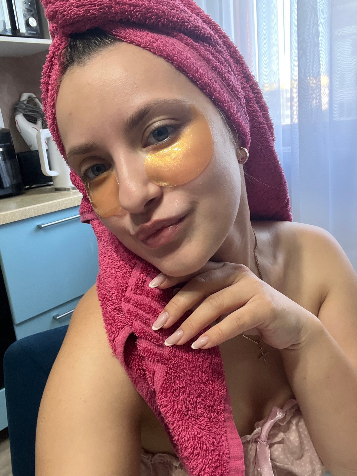 Back-to-back selfies, indoors and out, in Марковский