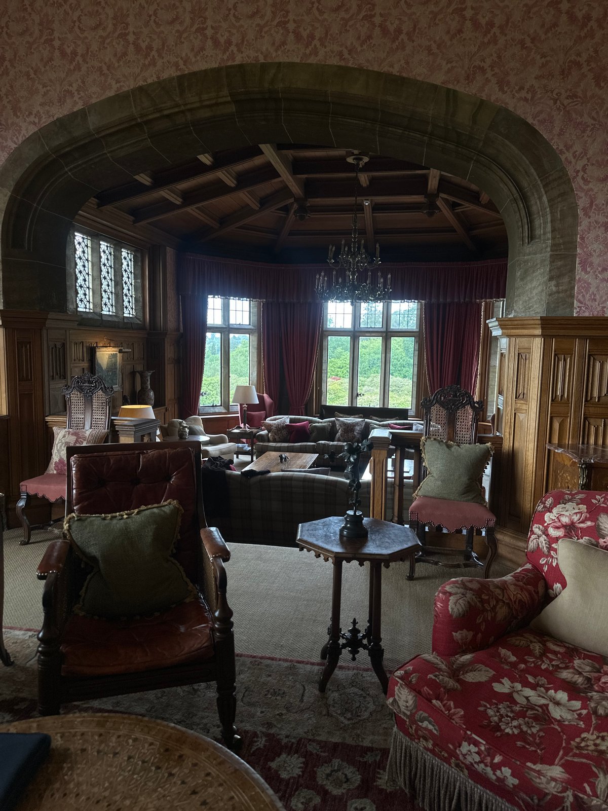 Visitor documents tour of historic Chichester manor house and grounds