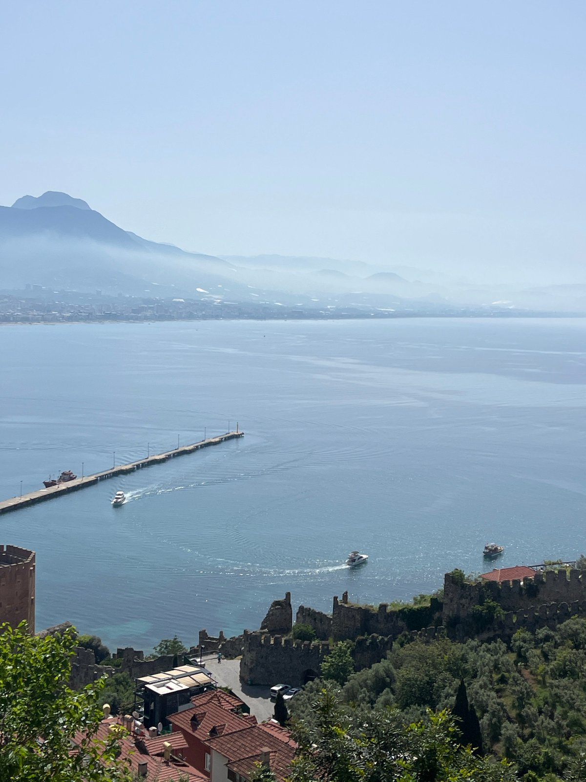 Morning coastal views documented across Alanya, Turkey waterfront