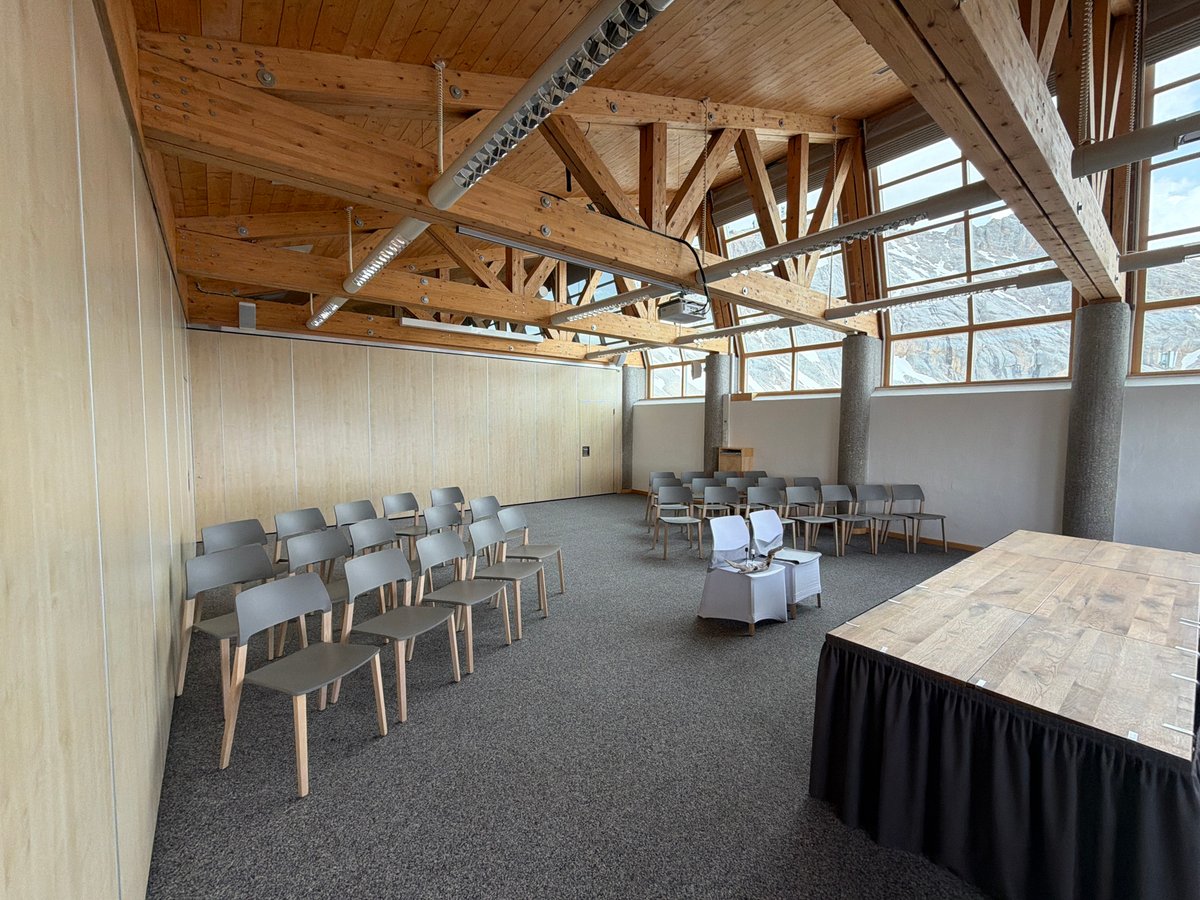 Conference venue and misty Alpine views documented in Garmisch-Partenkirchen