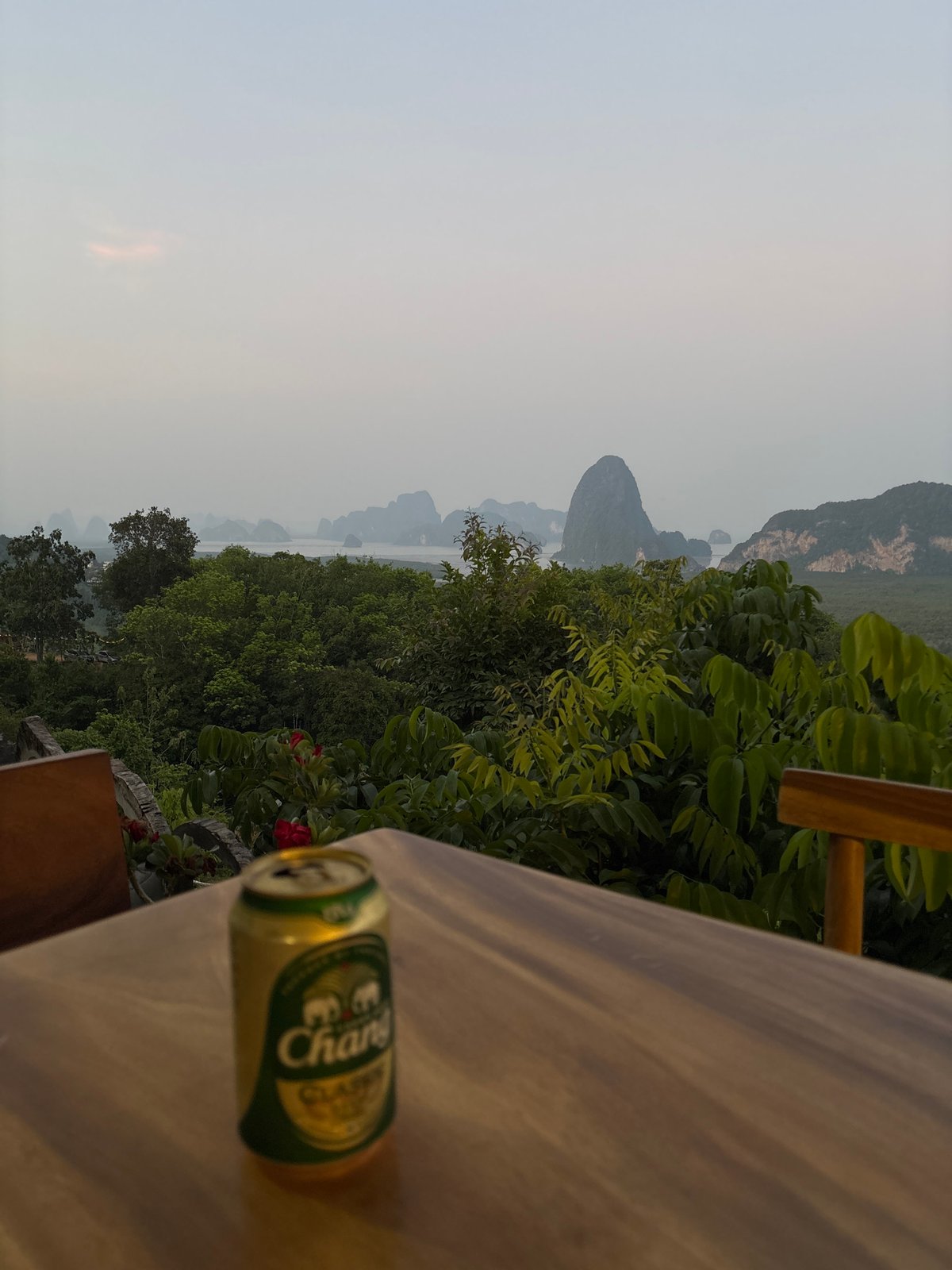 Tourist captures scenic camping moments at Thai coastal viewpoint