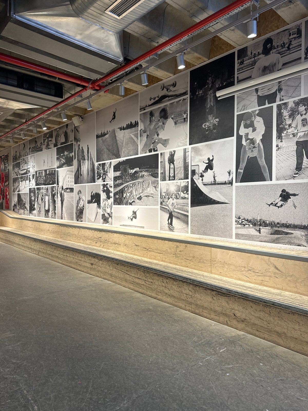 Skate park interior documented in Beyoğlu, Turkey