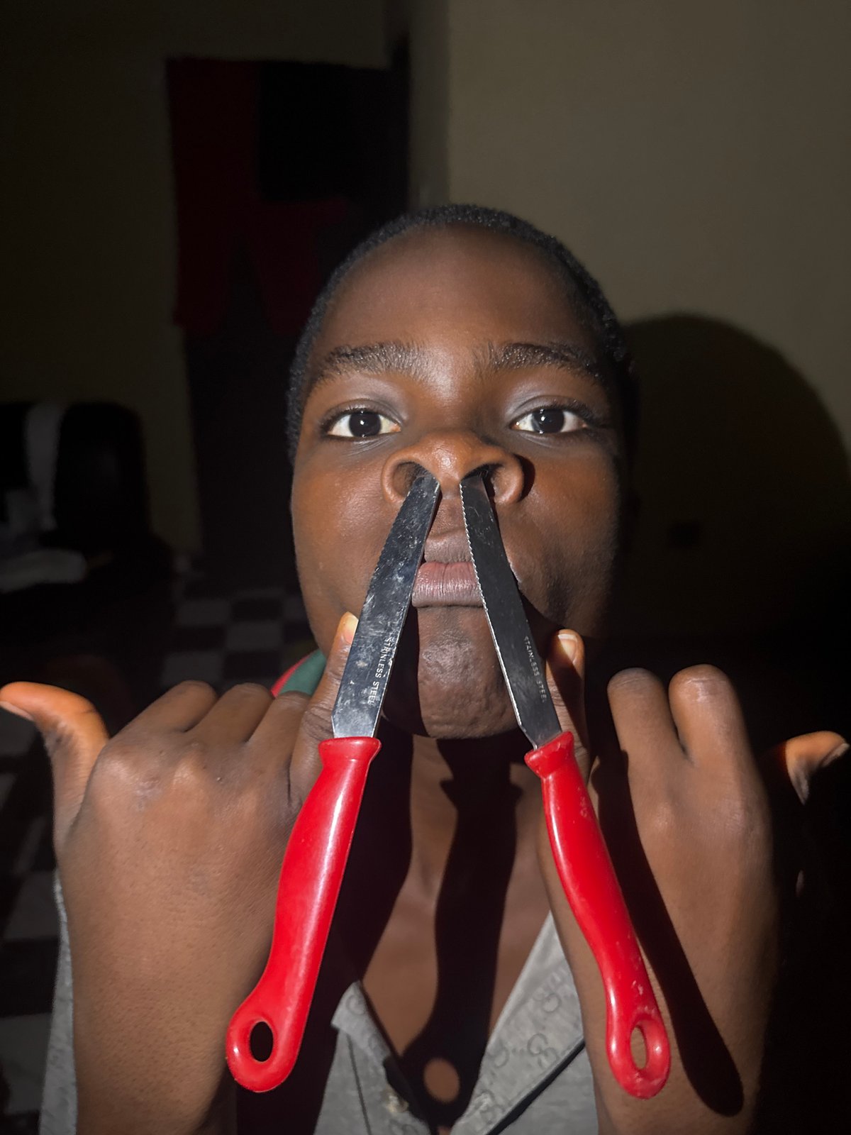 Casual home moments and playful selfies in Onitsha, Nigeria