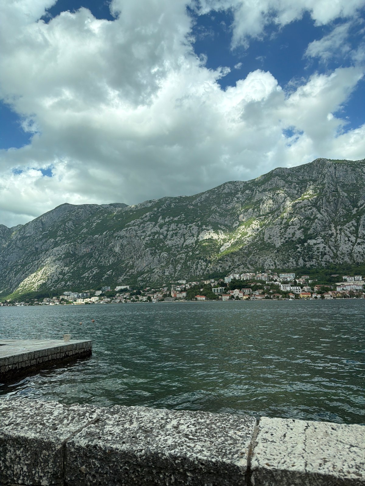 Coastal view documented in Prčanj, Montenegro