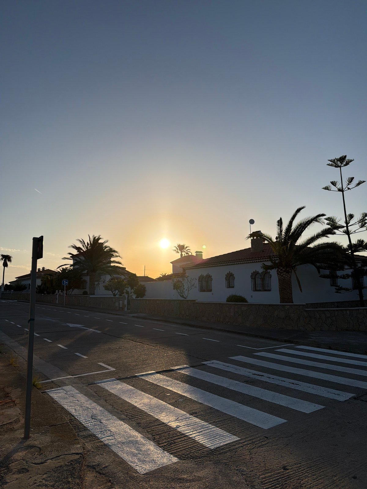 Dawn walk documented in Spanish coastal town