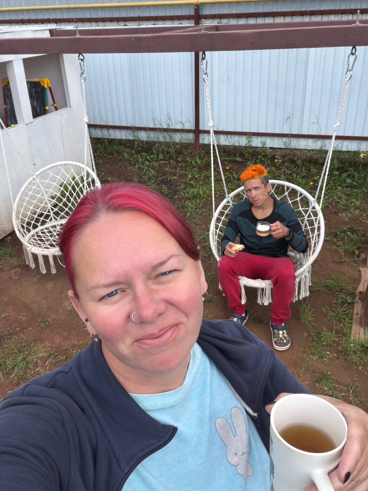 Summer afternoon at a Chaikovsky dacha, rainbow included