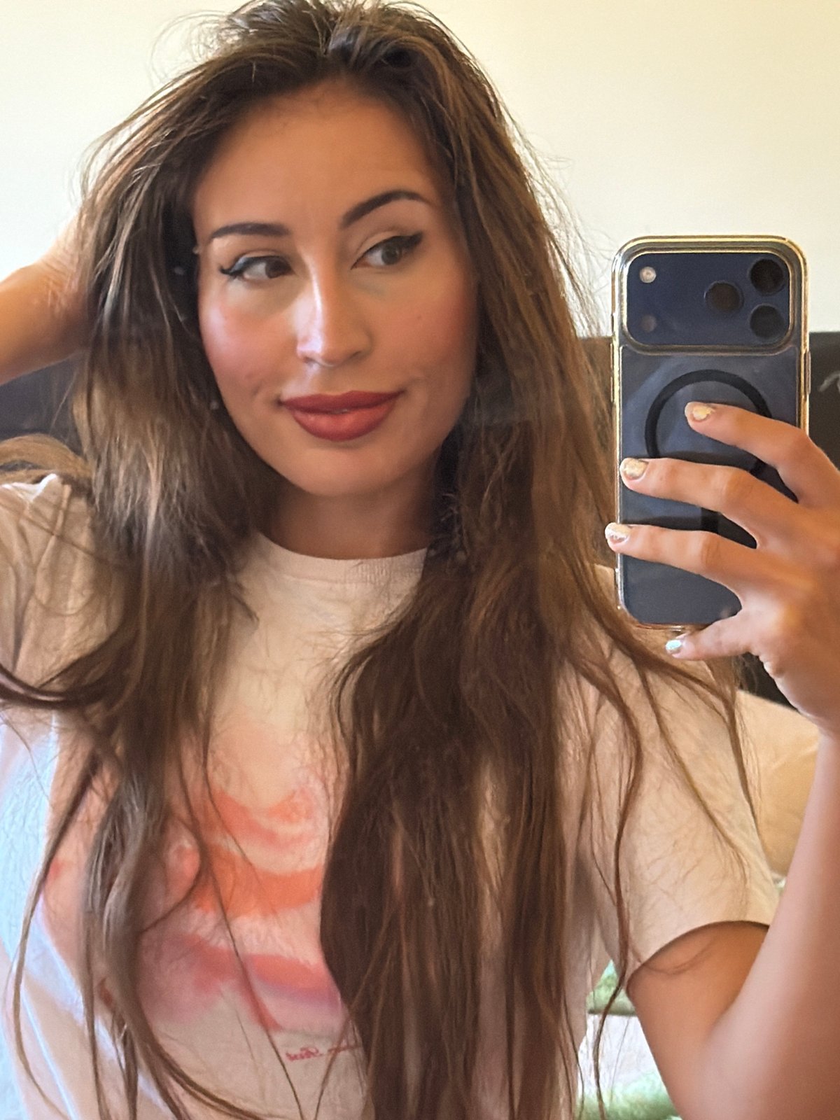 Quick selfie session in Tersefanou, Cyprus, one morning