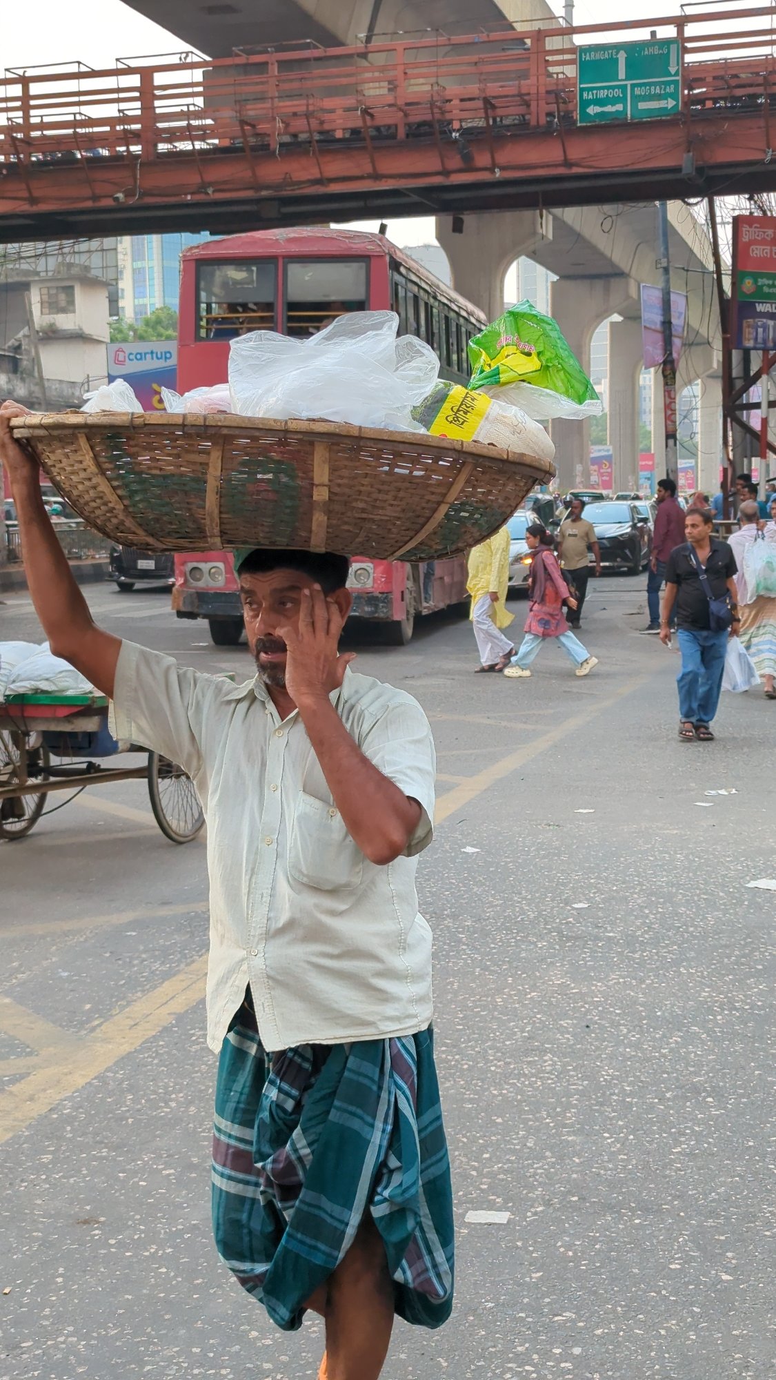 Daily street life scenes captured across Dhaka