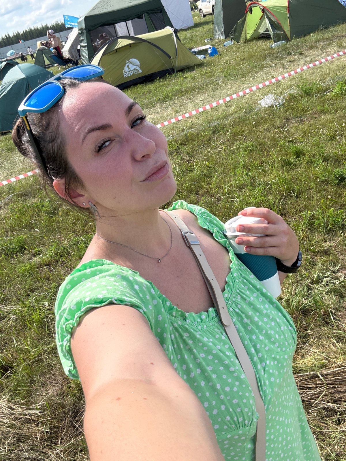 Summer music festival underway at a campsite in Lagunovo, Russia