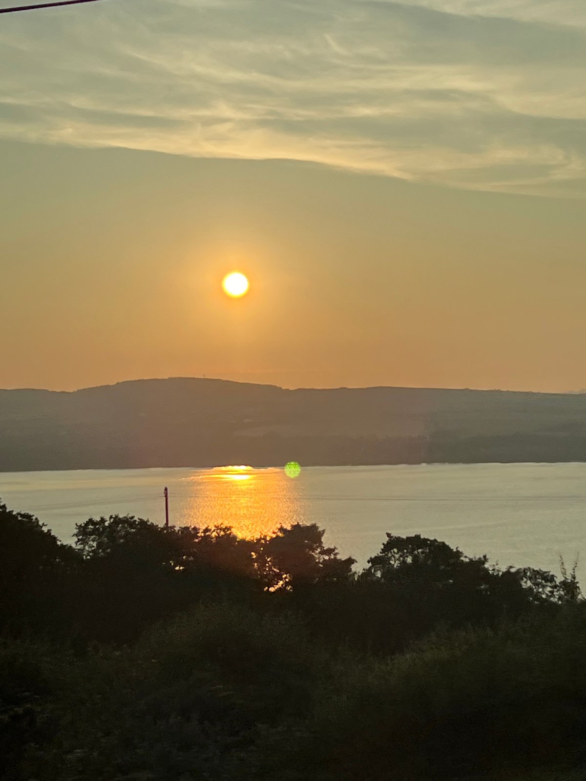 Sunset over Lough Swilly from Letterkenny, Ireland