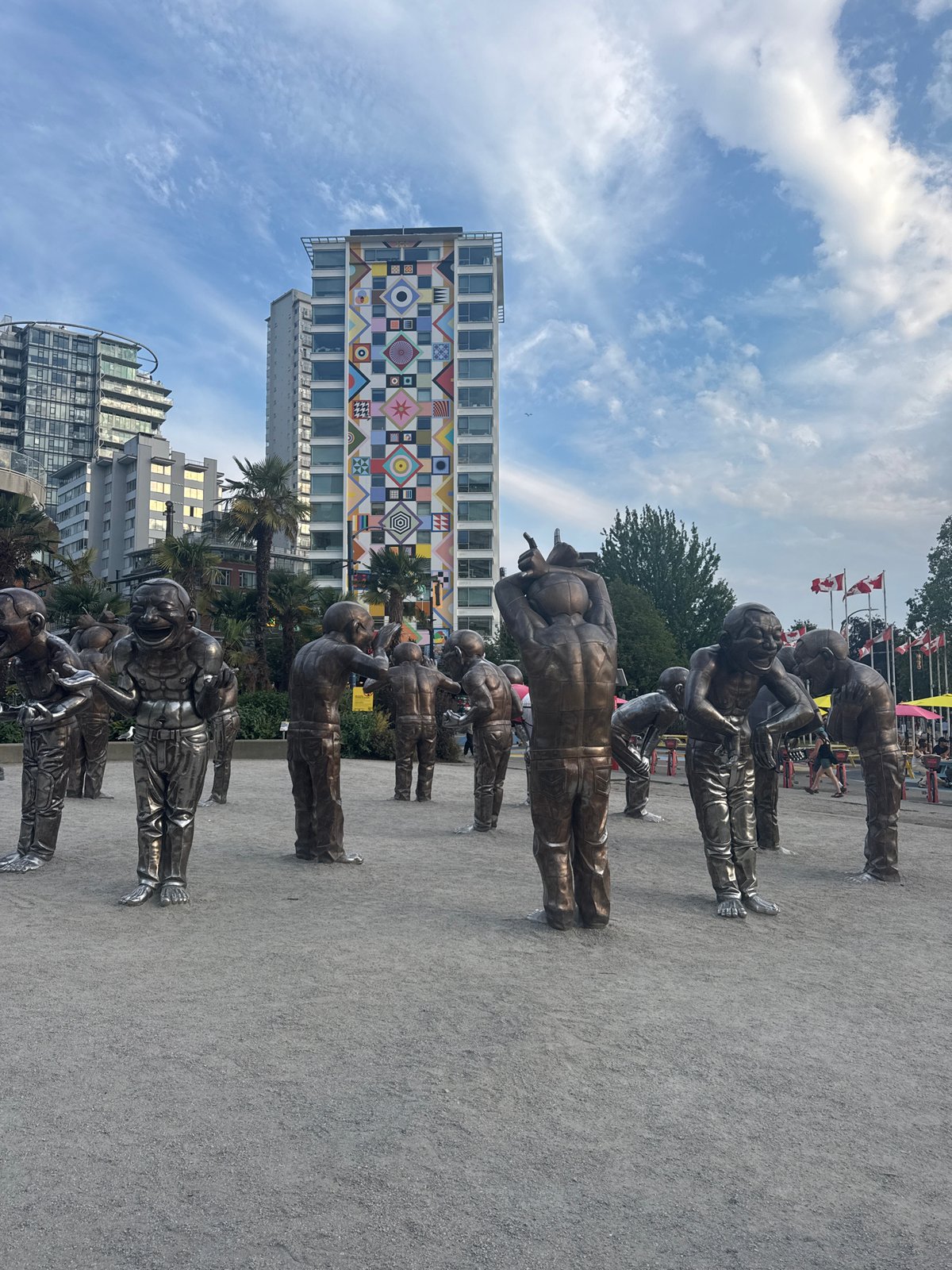 Vancouver's laughing sculptures explored from multiple angles