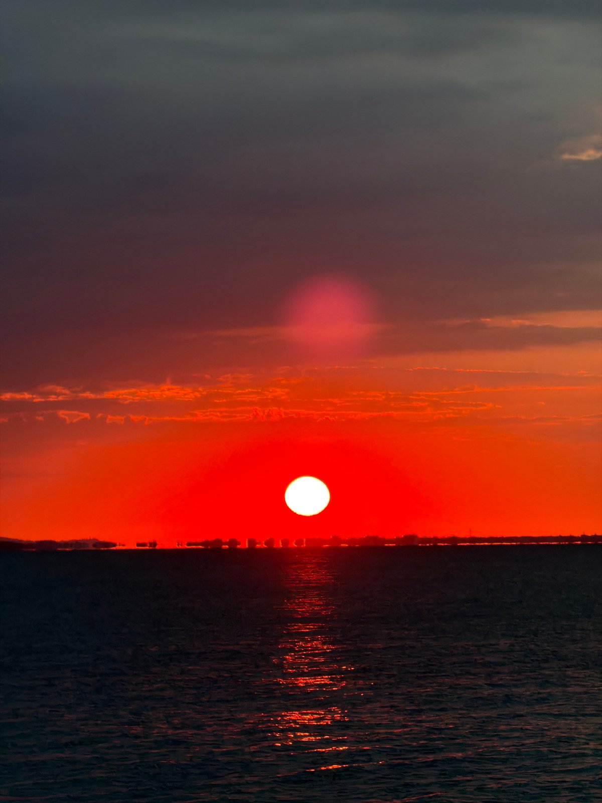 Sunset over the Black Sea at a Burgas beachside lounge