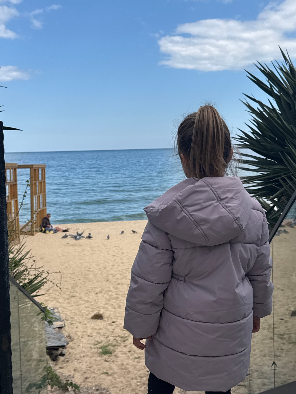 Visitor explores Varna coastline during morning hours in Bulgaria
