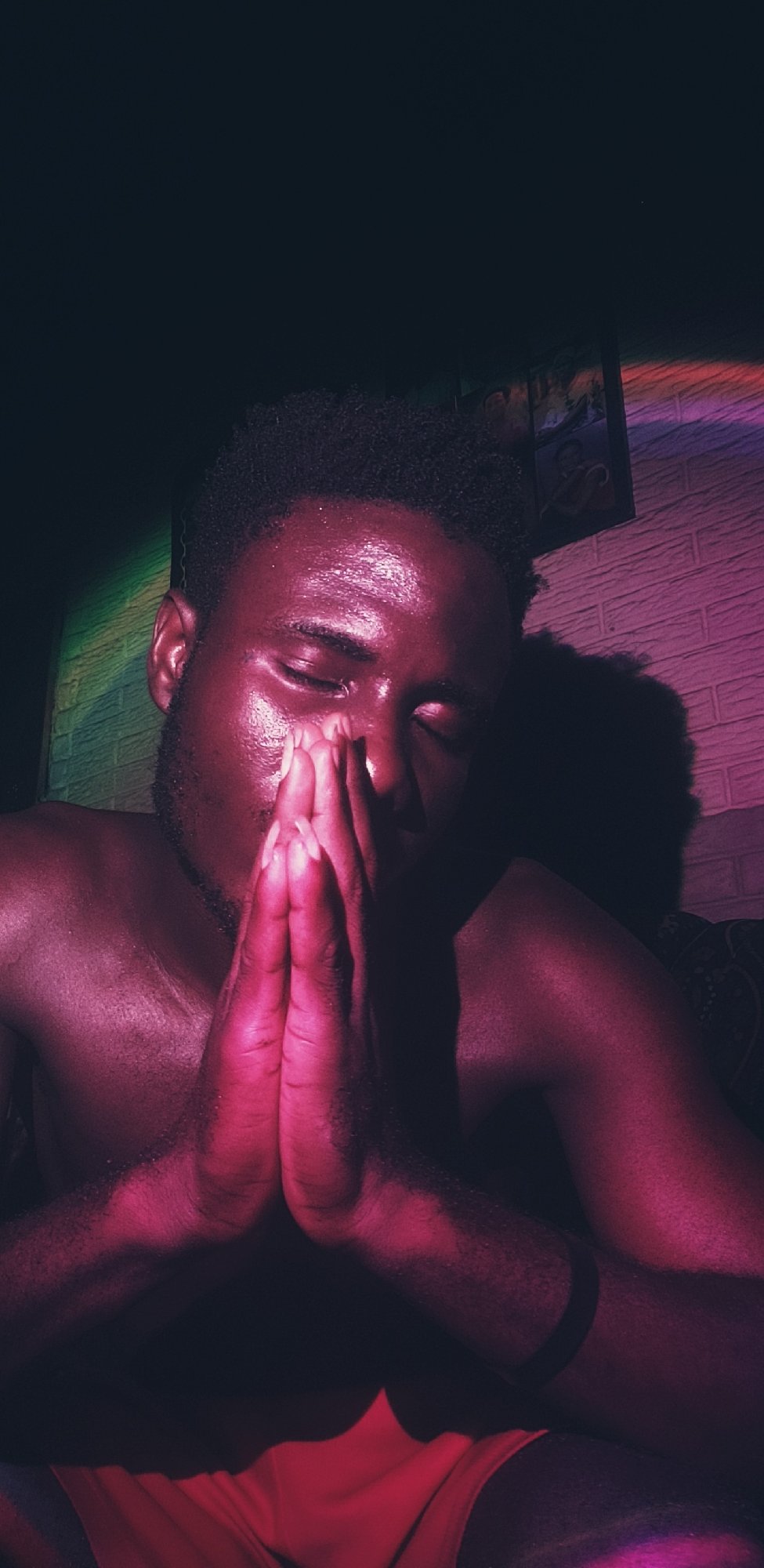Person resting indoors photographed in Narayi, Nigeria