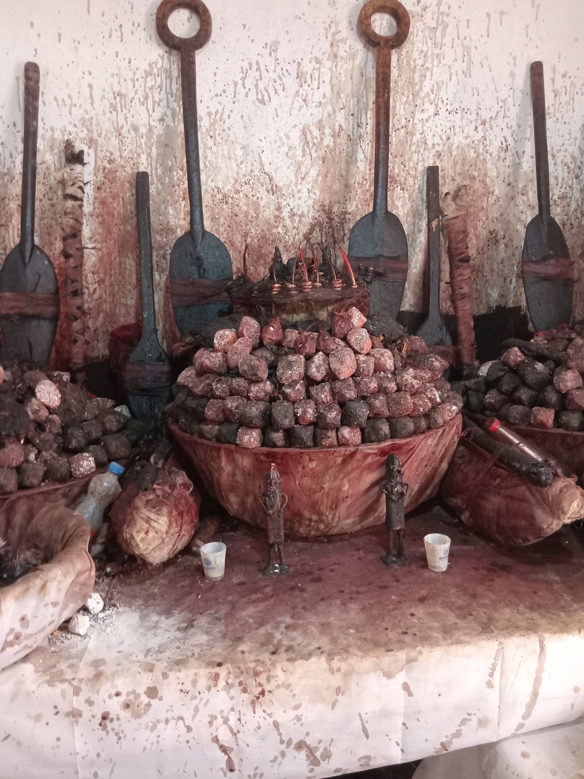 Cultural artifacts and portraits documented in Shagamu, Nigeria