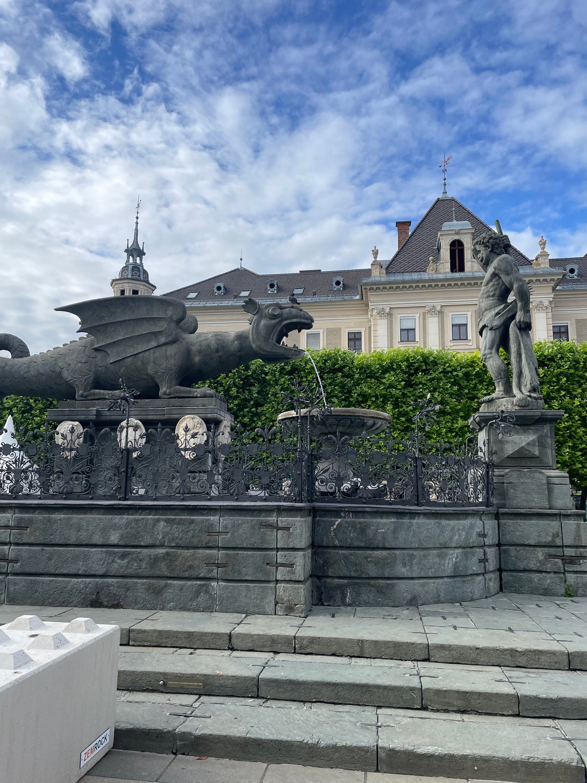 Historic monuments photographed in Klagenfurt city center
