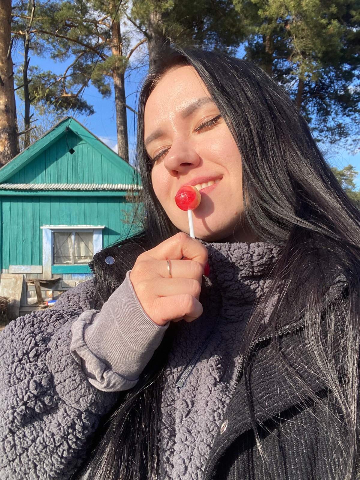 Birthday celebration with cake and outdoor activities in Chaikovsky