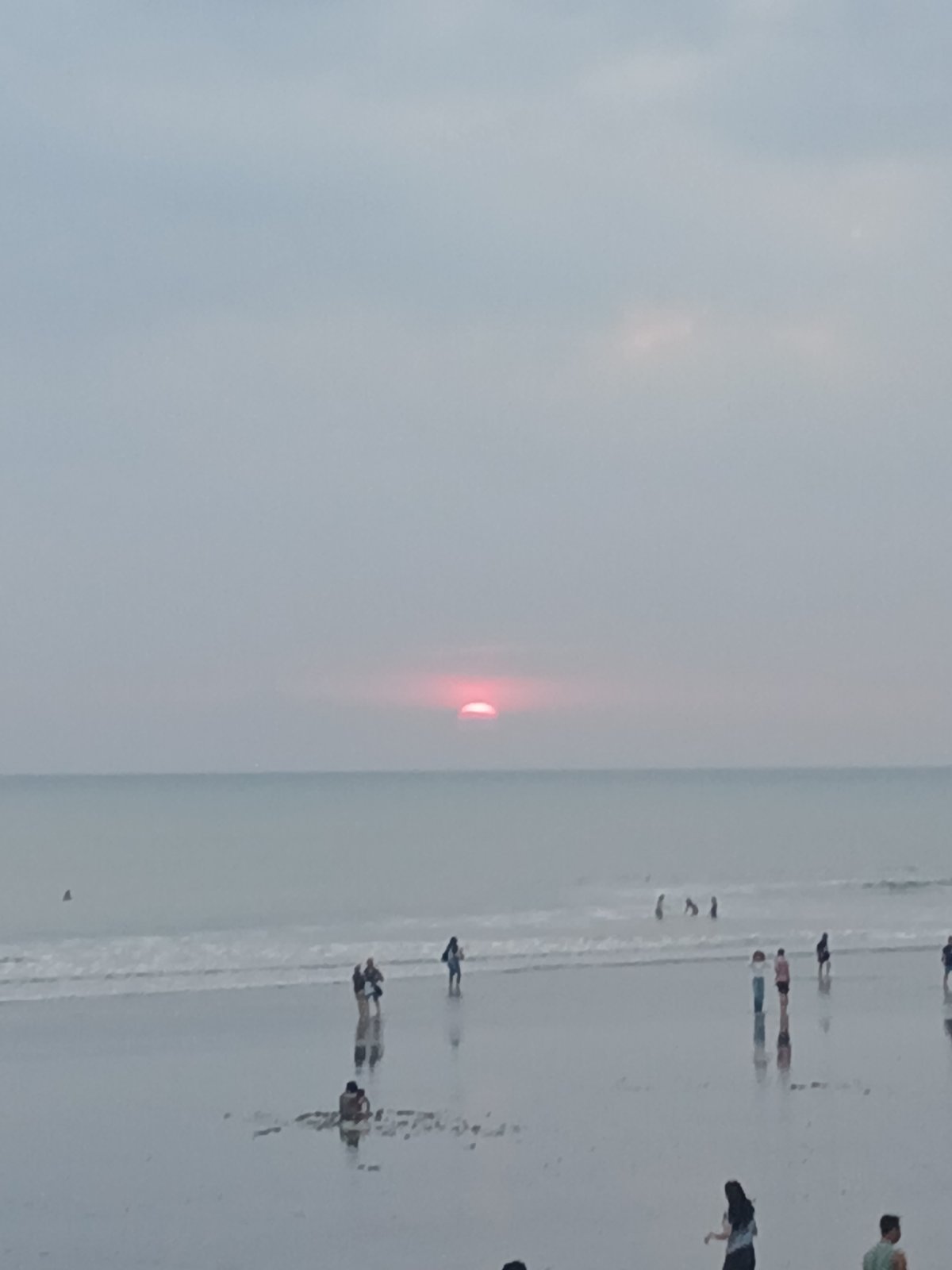 Kuta Beach at sunset, multiple perspectives