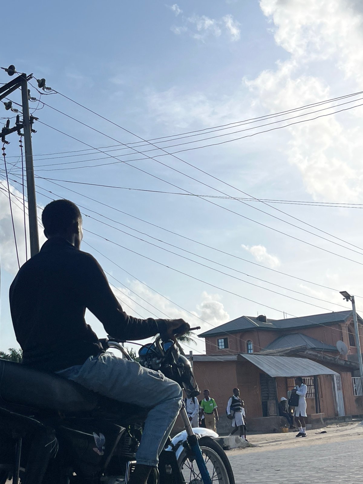 Morning street life documented in Badagry, Nigeria