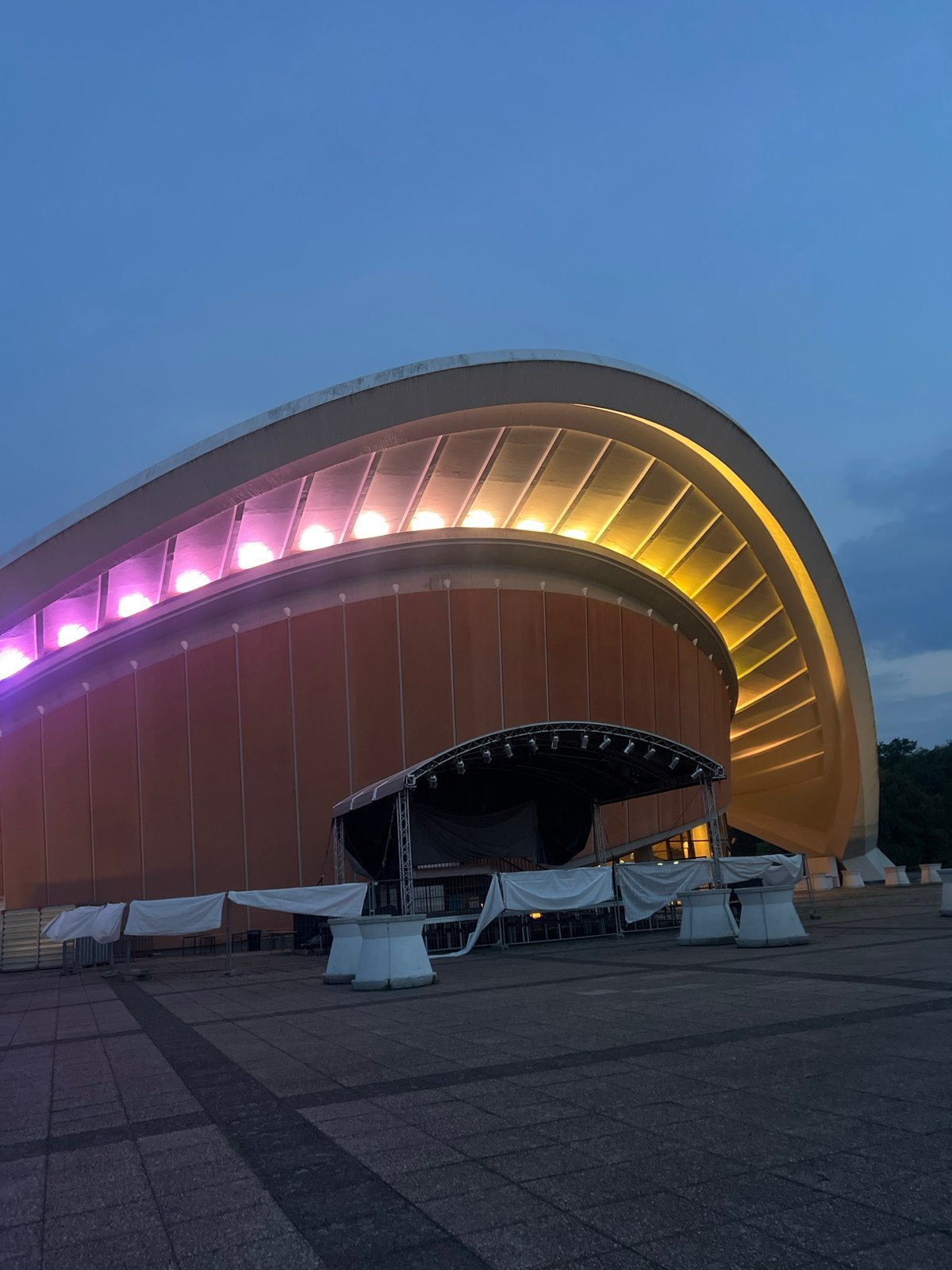 Evening around Berlin's Kulturforum and Tiergarten waterfront