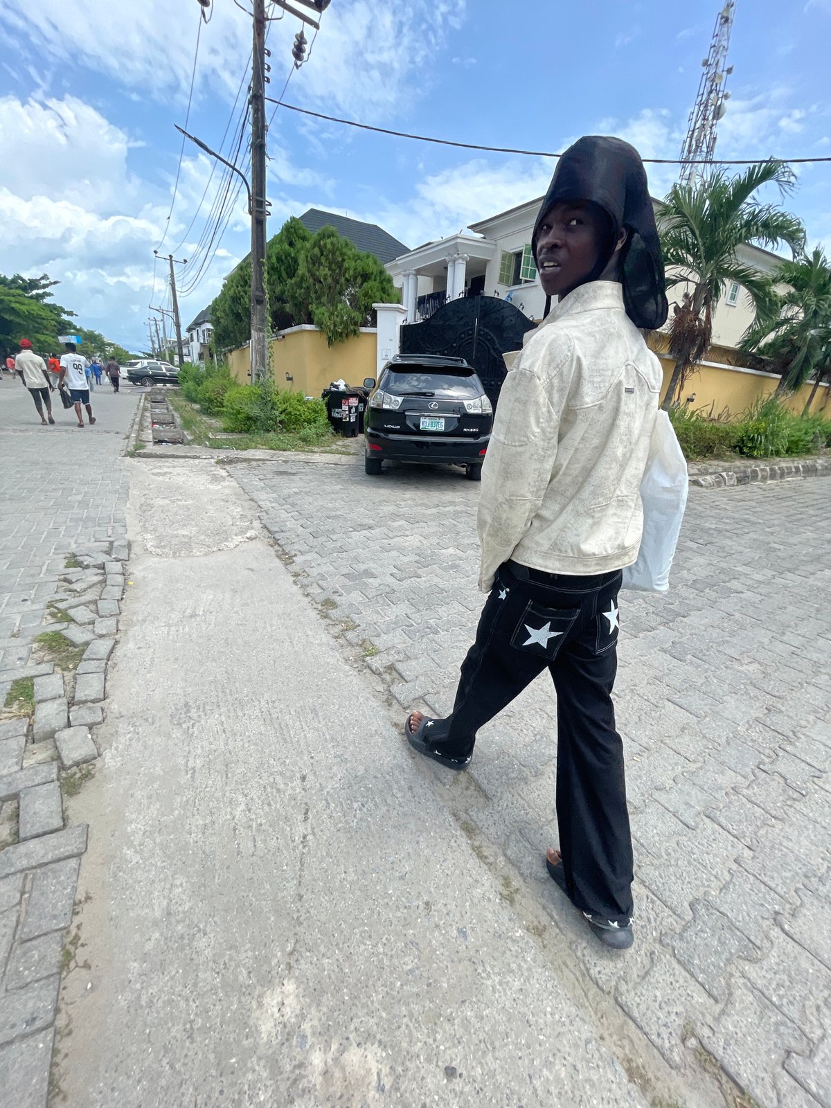 Person in star-patterned clothing tracked across Lagos area