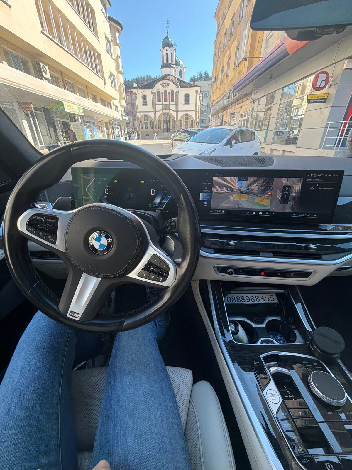 BMW interior view documented in Gabrovo, Bulgaria