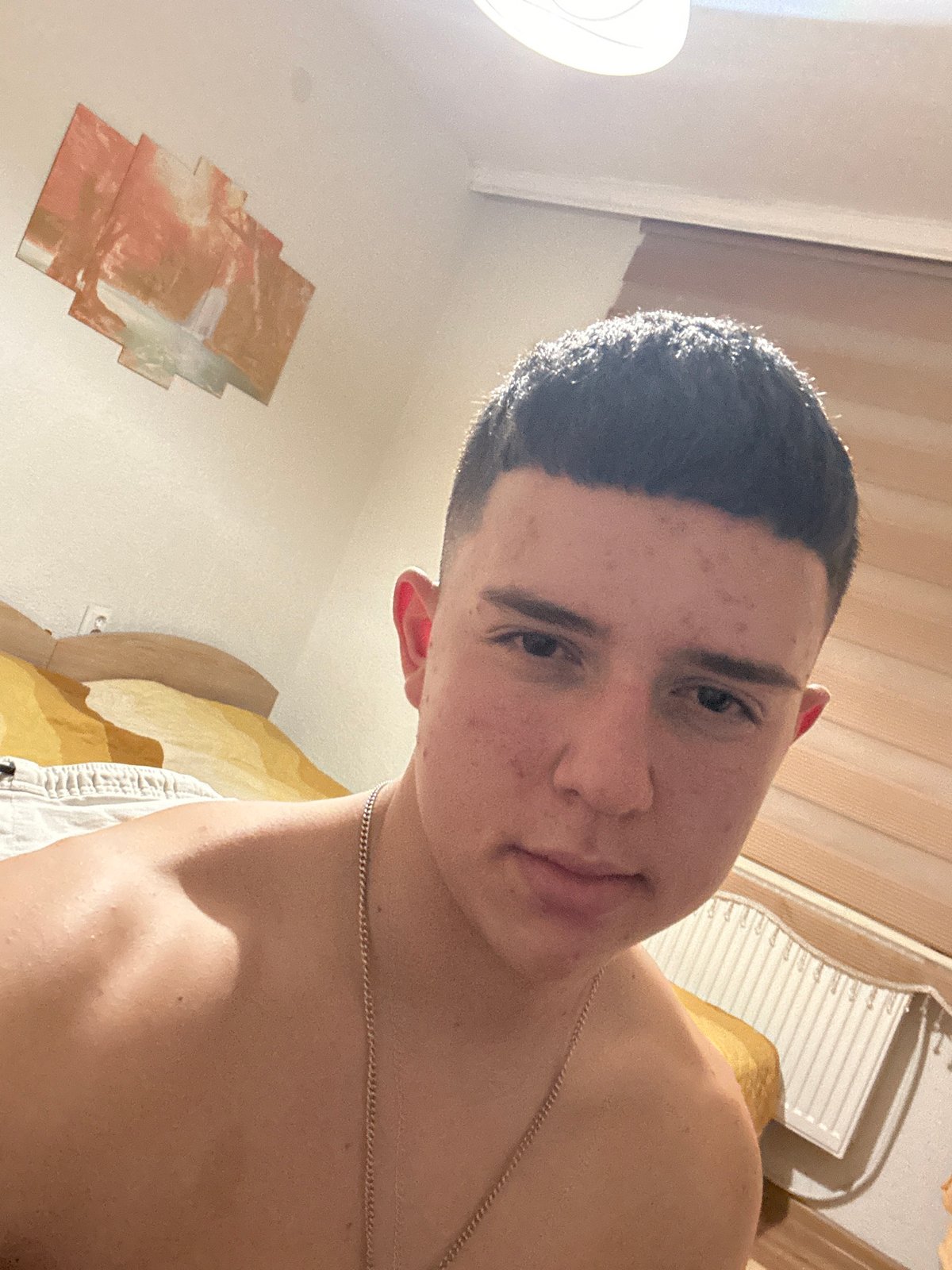 Man takes late-night selfie in Zlatograd, Bulgaria