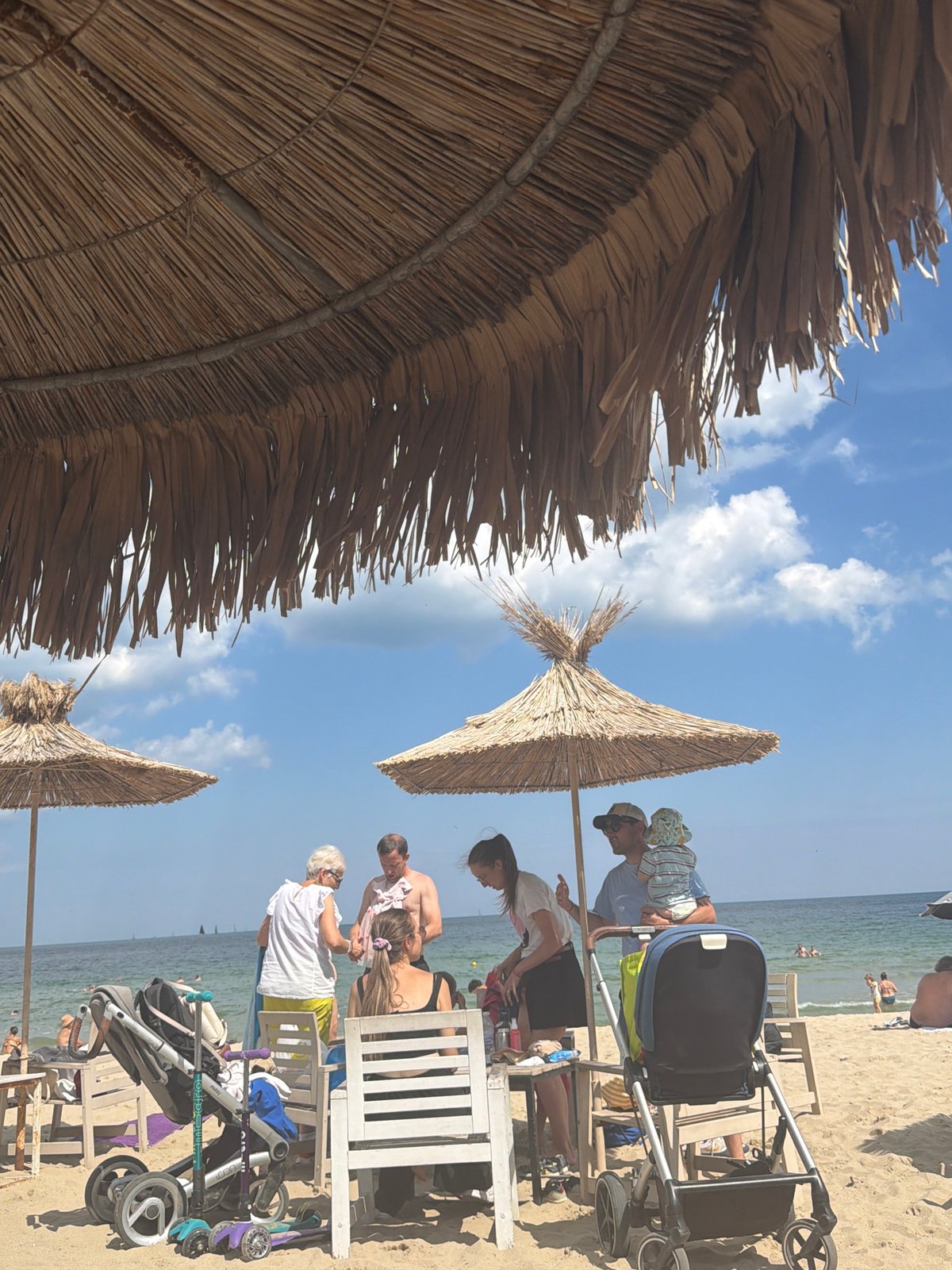 Sunny afternoon at Varna's Sea Garden beach