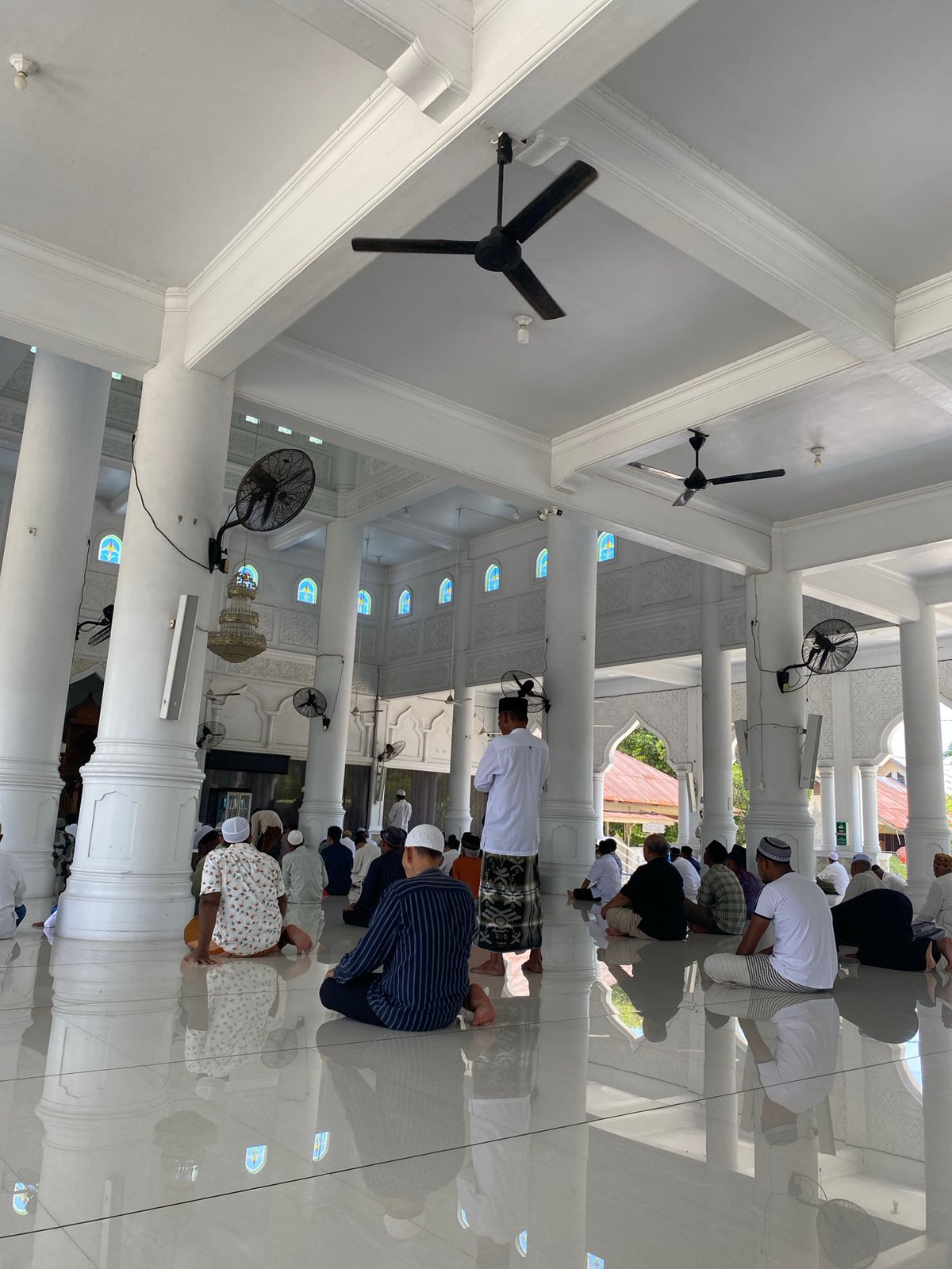 Morning prayers observed at Lhokseumawe mosque