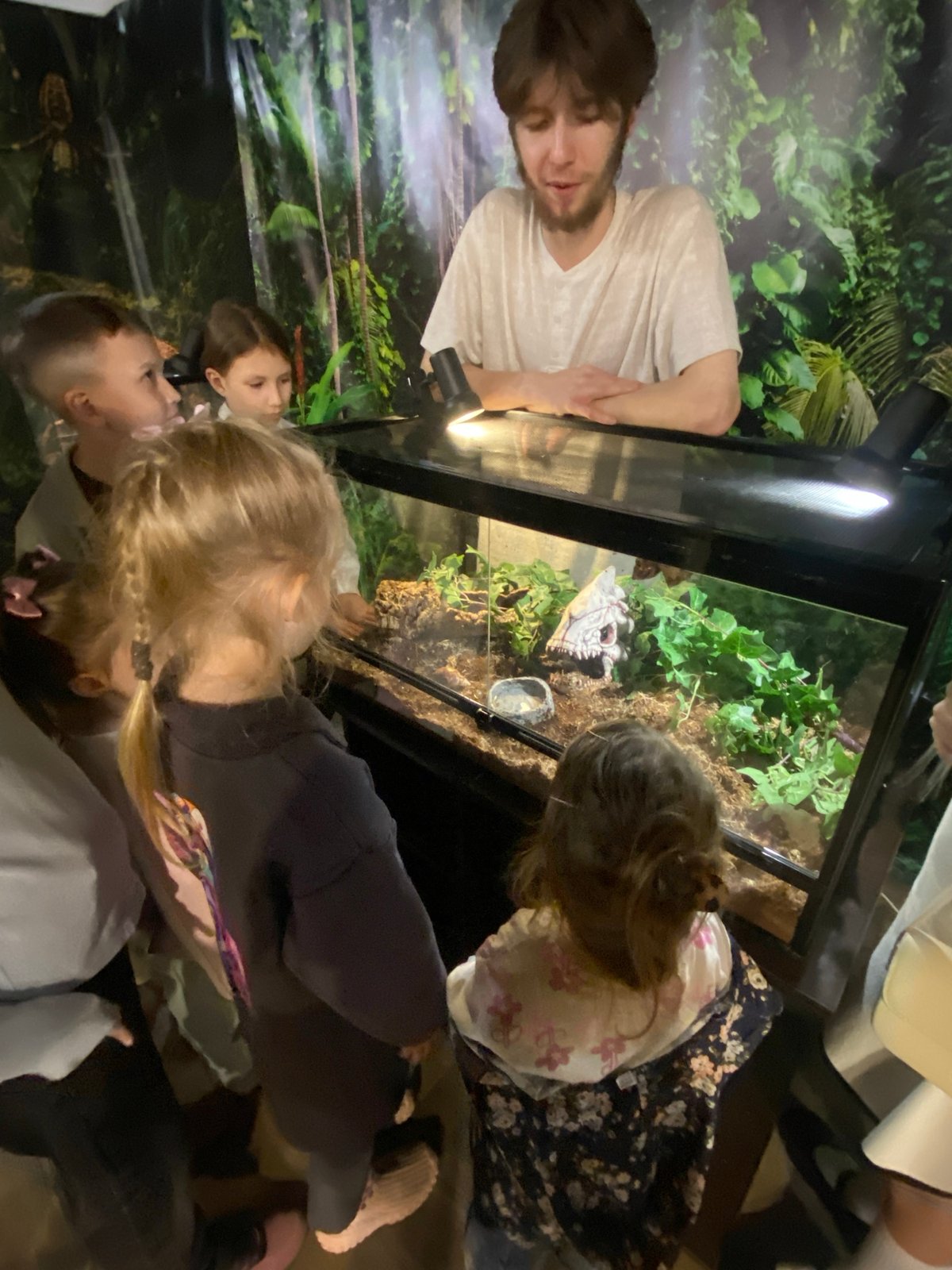 Exotic animal exhibit visit in Yekaterinburg