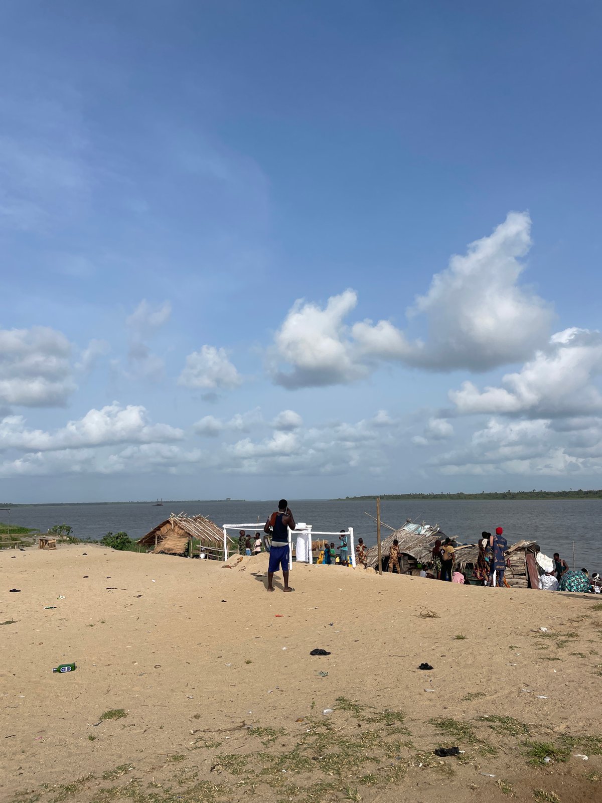 Witness documents coastal structures and boats over 49-minute span