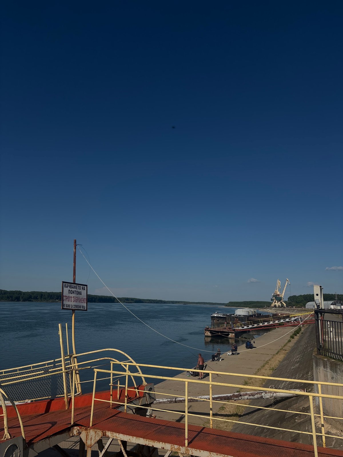 Danube River waterfront documented in Lom, Bulgaria